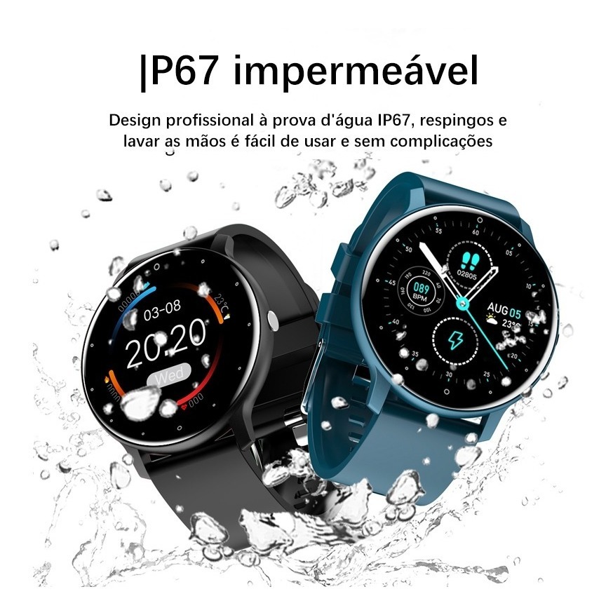 Smartwatch Zl02d Tela De Toque Total Smartwatch - Imagem 10