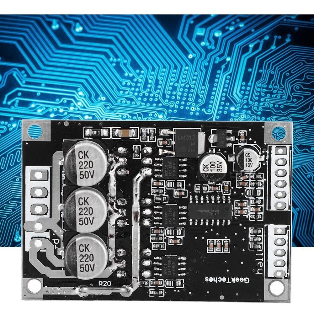 Dc 12v-36v 15a 500w Brushless Motor Controlador Hall Bldc Dr - Imagem 6