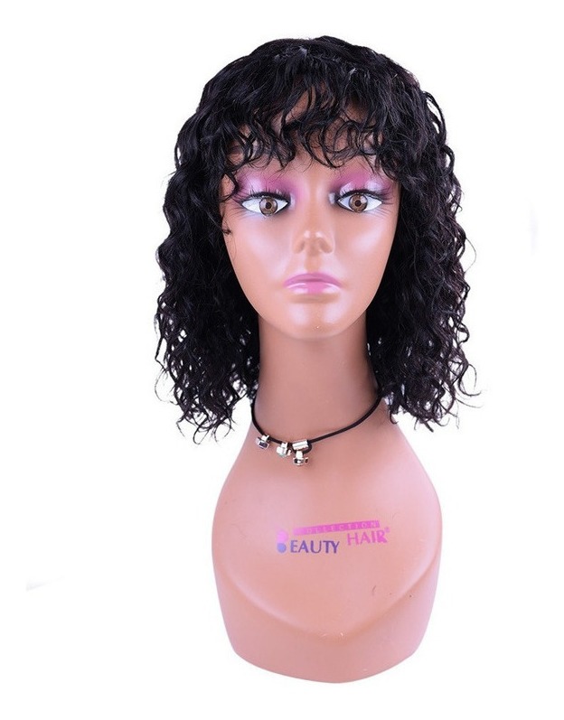 Peruca De Cabelo Humano Natural Com Onda De Água De 35cm - Imagem 2
