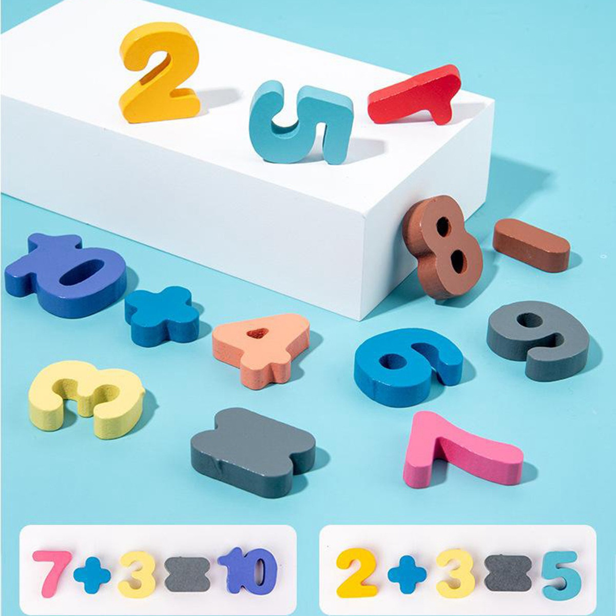Criança Jigsaw Crianças Puzzle Board Alfabeto Números Matemá - Imagem 8
