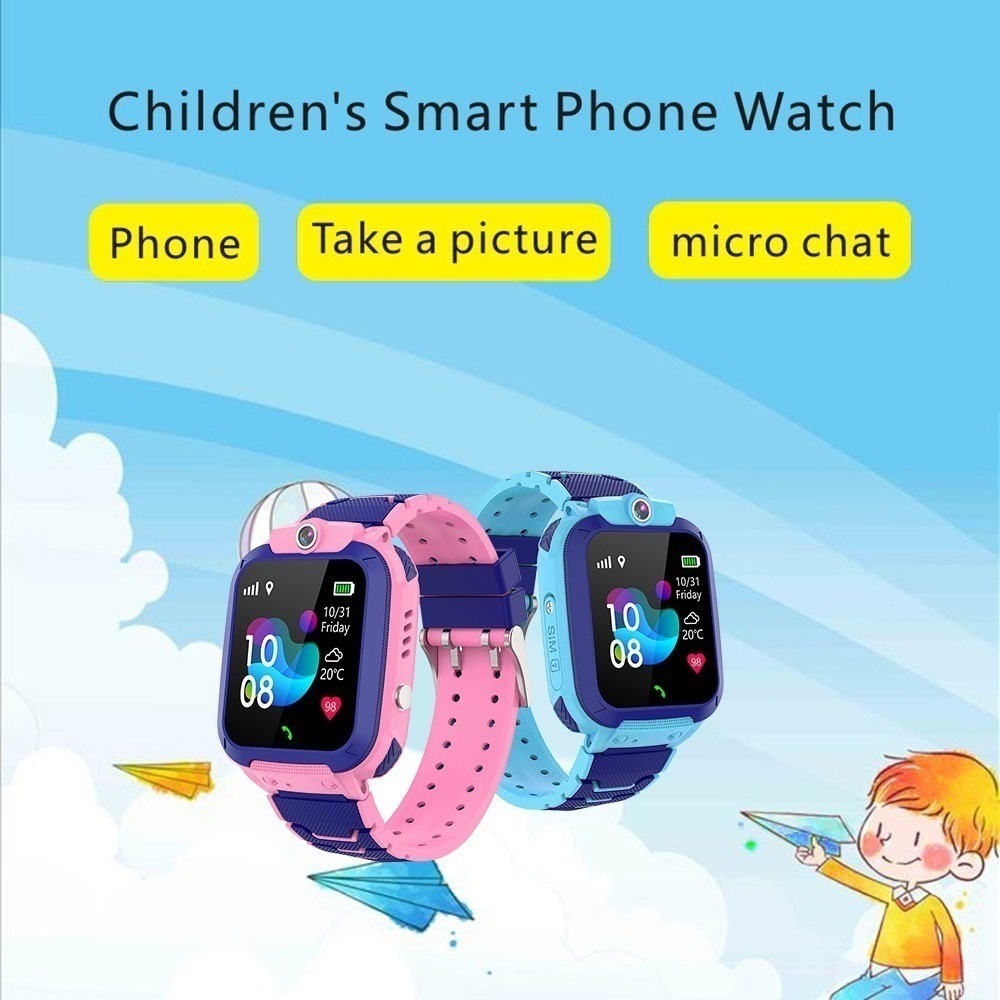 3pc Azul Smartwatch De C/localizador Lbs/llamada Sos P/menin - Imagem 8