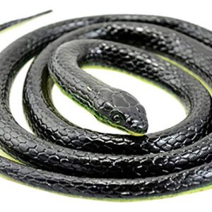 Realista Falso Brinquedo De Borracha Cobra Preto Falso Cobra