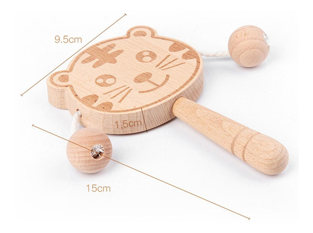 Chocalhos De Madeira De Percussão Manual, Práticos E Durávei - Imagem 18