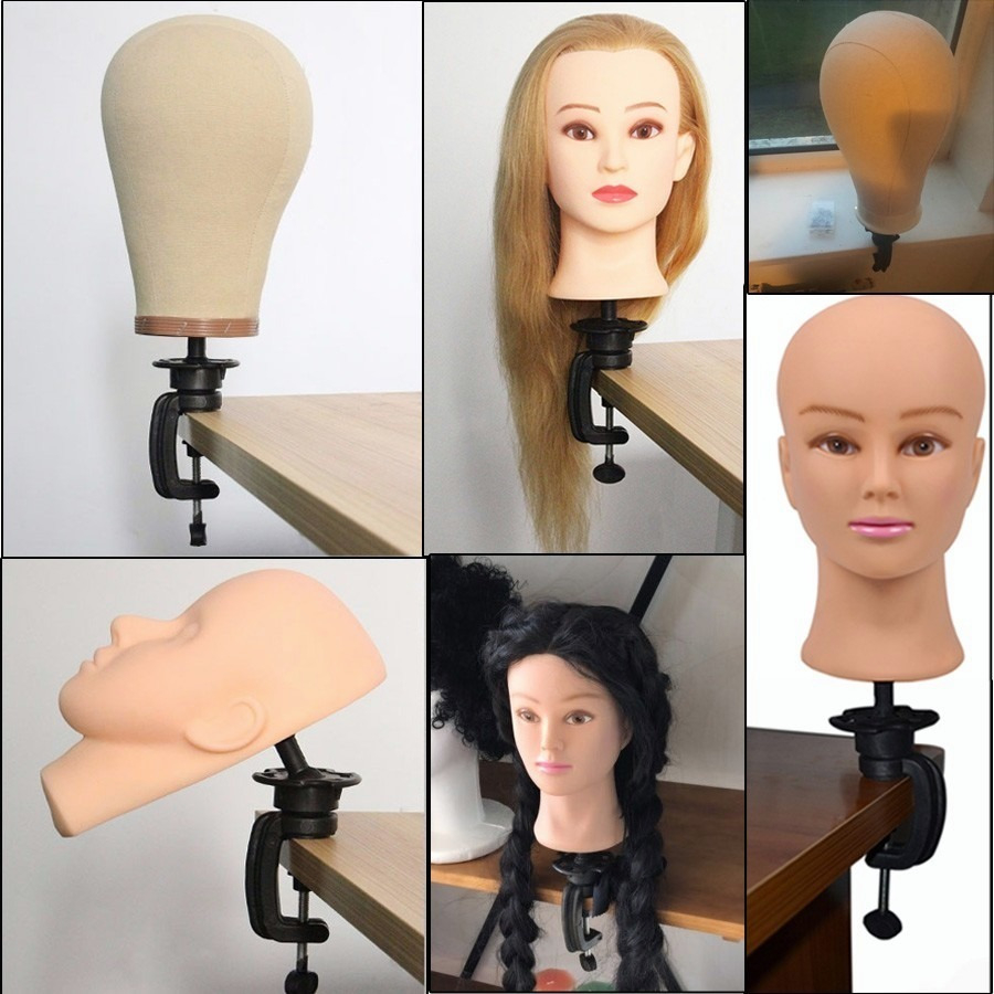 Salão De Cabeleireiro Cosmetologia Manequim Cabeça Peruca Su - Imagem 9