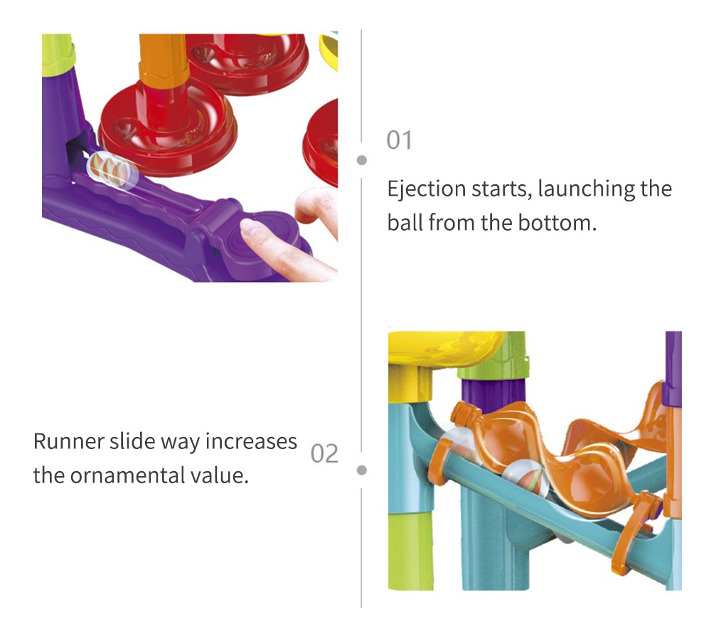 Conjunto De Jogos Building Block Age Stem Marble Learning - Imagem 3