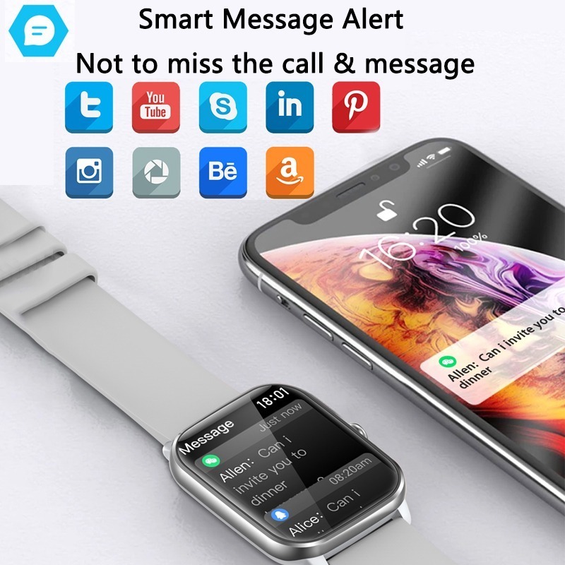 Smartwatch Bluetooth Voice Assistant Smart Watch Men 1.9 - Imagem 15