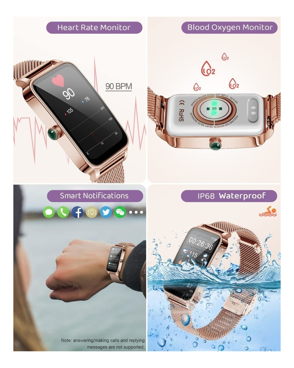 Smartwatch Smart À Prova D'água Feminino - Imagem 4