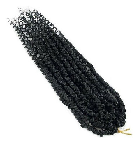 Aplique Cabelo Com Cachos Em Crochê De Ondas De Agua 3 Pcs - Imagem 3