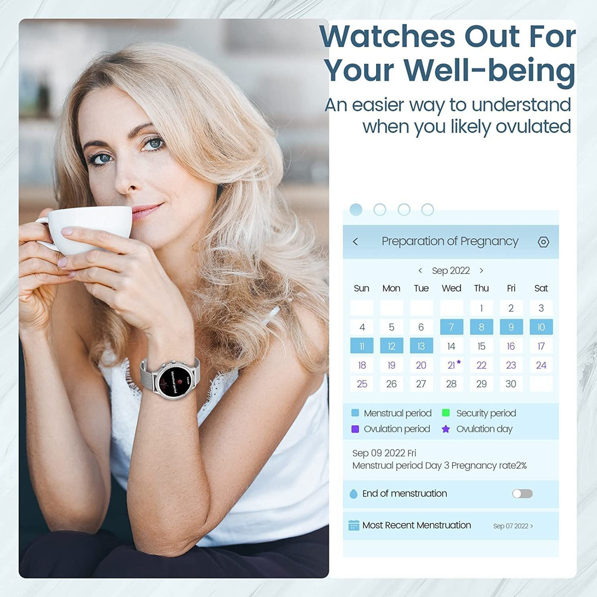 Relógios Inteligentes Para Mulheres Fitness Tracker - Imagem 16