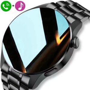 Relógio Masculino De Aço Inoxidável Com Chamada Bluetooth Sm