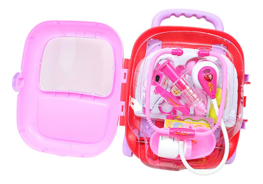 Enfermeira Doutora Brincando Estojo Brinquedos Com Luz E Som - Imagem 2