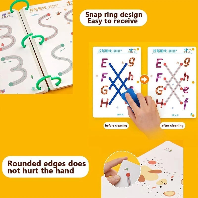 Conjunto De Livros Mágicos Reutilizáveis Para Crianças - Imagem 5