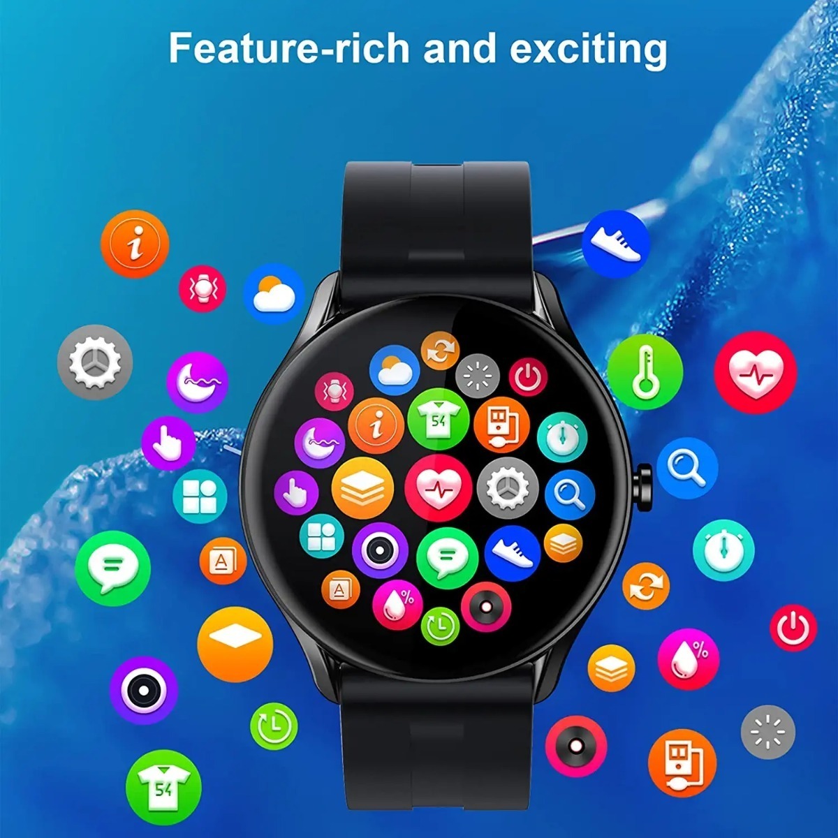 Smartwatch Para Mulheres Homens Fitness Tracker Wat - Imagem 10