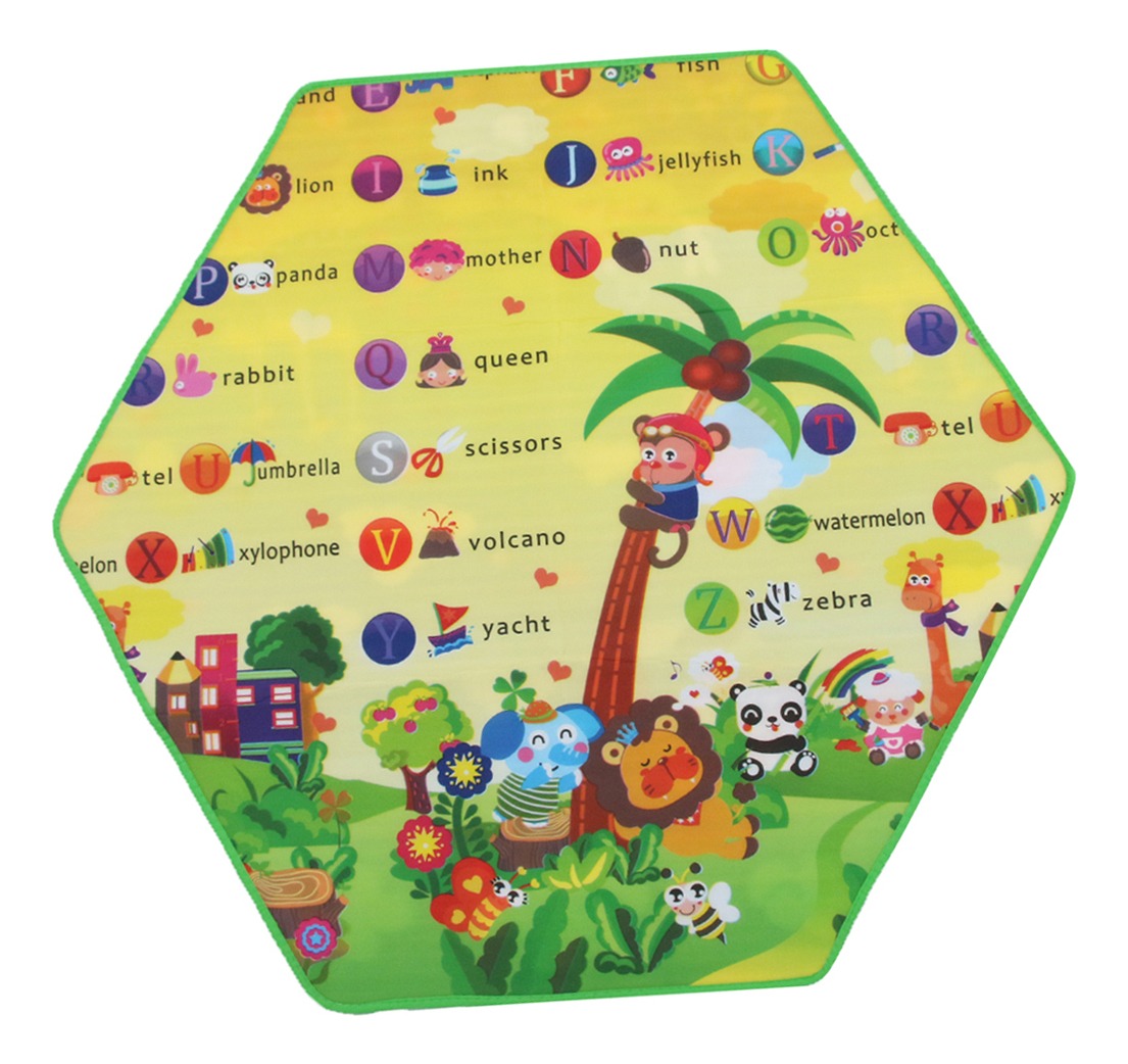 Crianças Bebê Hexagonal Desenho Rastejando Tapete Playmat - Imagem 8