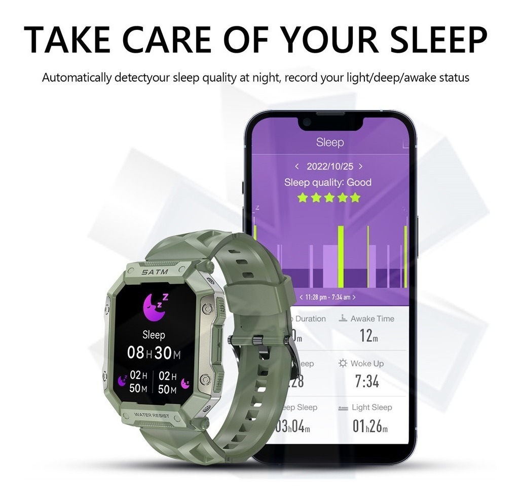 Smartwatch Masculino Ip68 Impermeável Esportivo Relógio Inte - Imagem 9