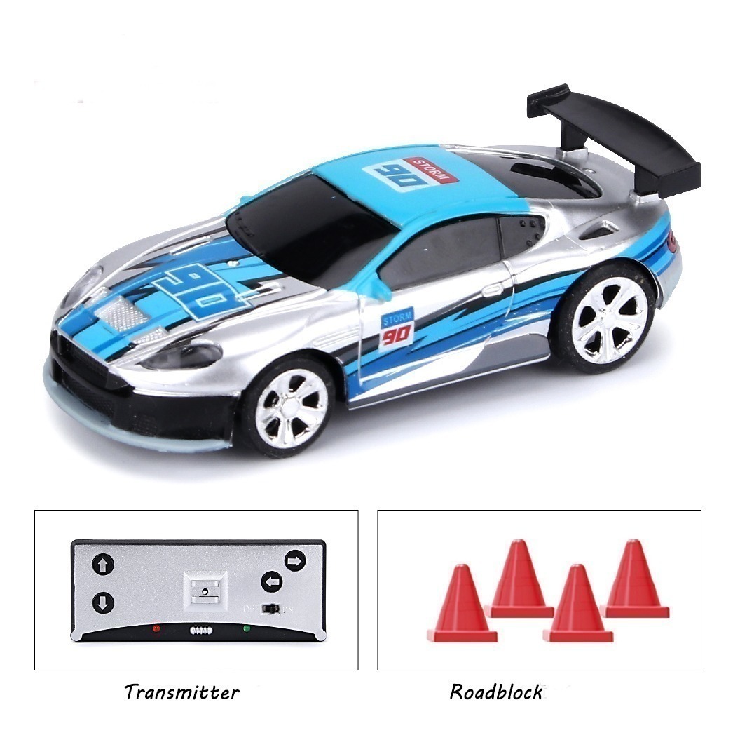 Mini Coke Can Rc Radio Controle Remoto Micro Racing Car Toy - Imagem 9