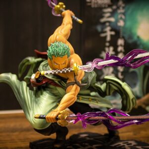 One Piece Anime Pvc Figura Zoro Três Mil Sanzens Mundo