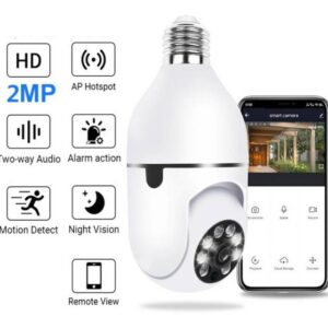 Câmera Vigilância Interna Inteligente Rotativa Full Hd Wifi