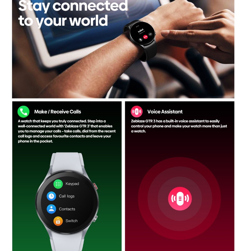 Smartwatch Zeblaze Gtr 3 À Prova D'água Ao Ar Livre - Imagem 13