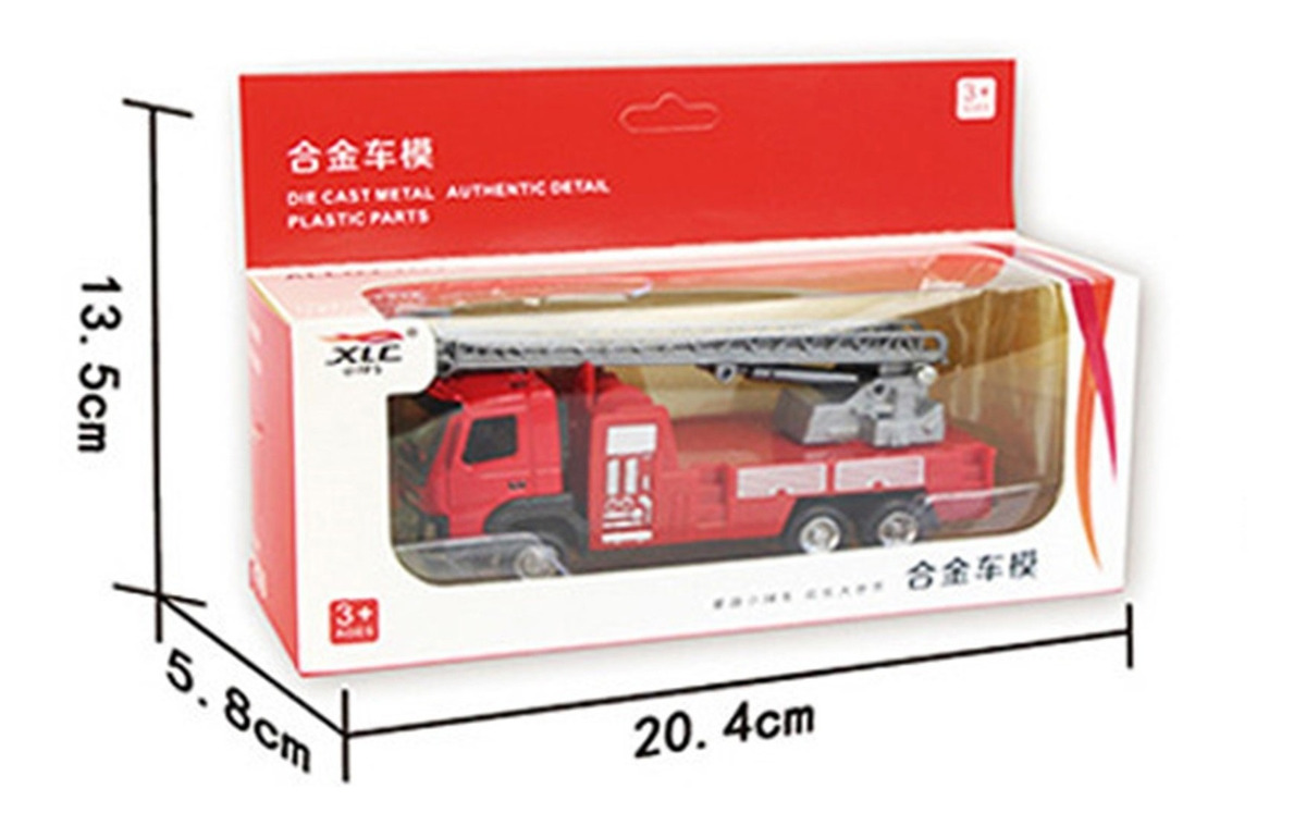 O Toy Car I157 Grande Caminhão De Bombeiros De Liga Infantil - Imagem 3