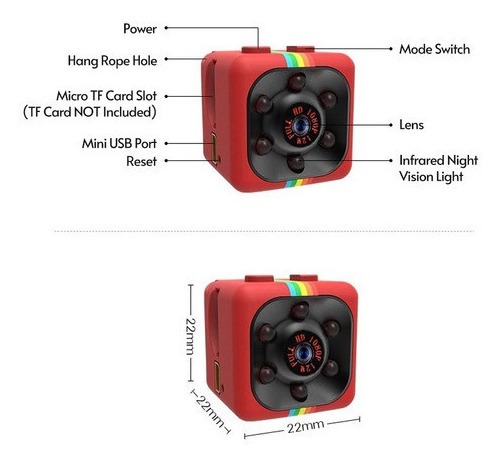 Quelima Sq11 Mini Câmera 1080 P Full Hd Dvr Carro Câmera - Imagem 3