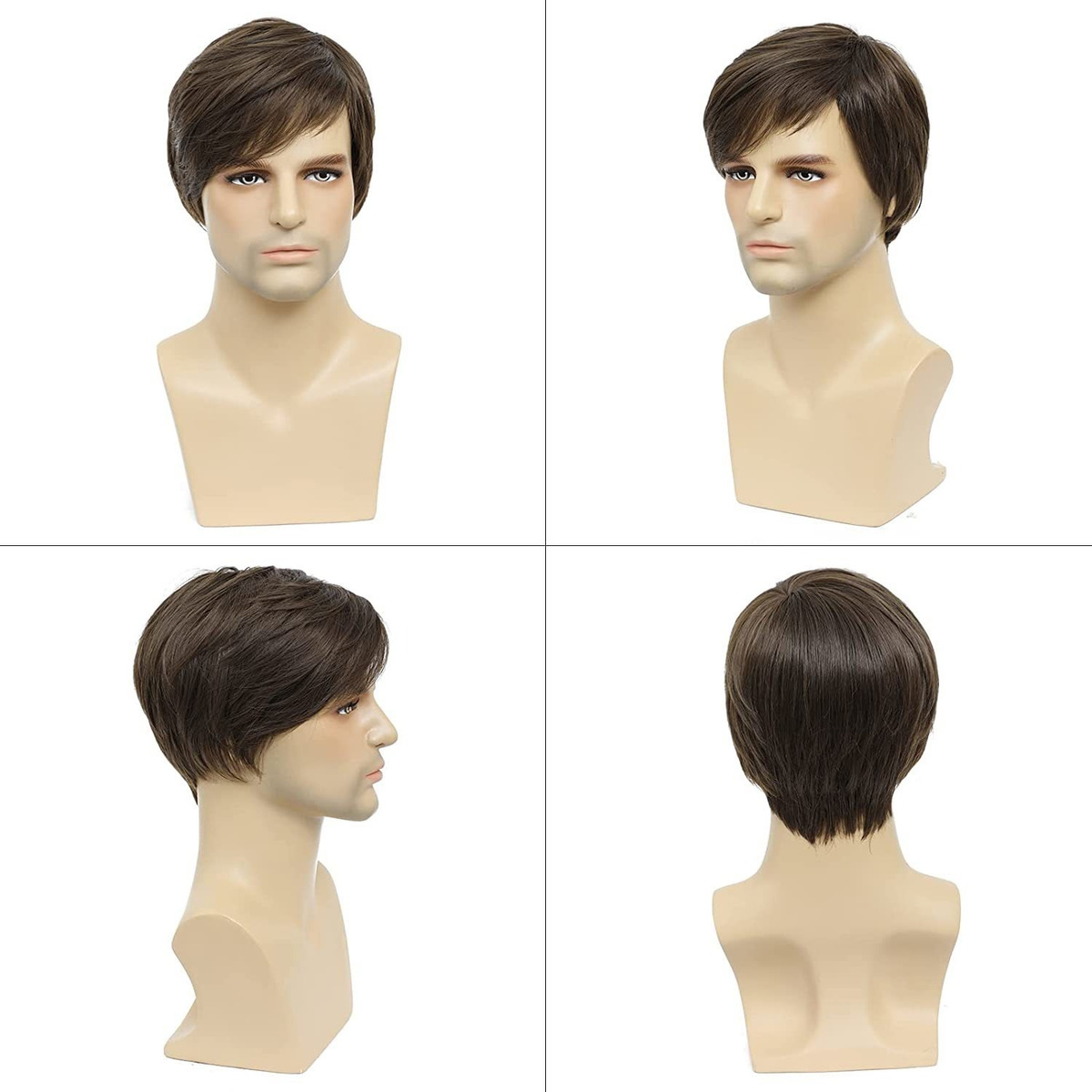 Peruca Masculina De Cabelo Curto Moda Rock - Imagem 2