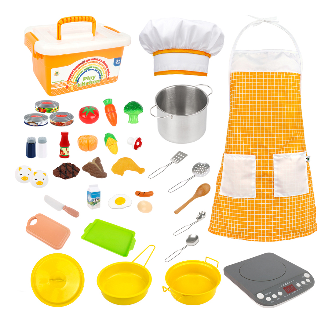 Conjunto De Culinária Infantil 38 Peças, Brinquedos De Cozin