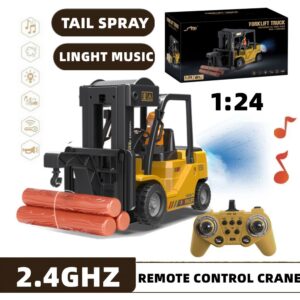 Guindaste De Controle Remoto Infantil Com Spray De Luz