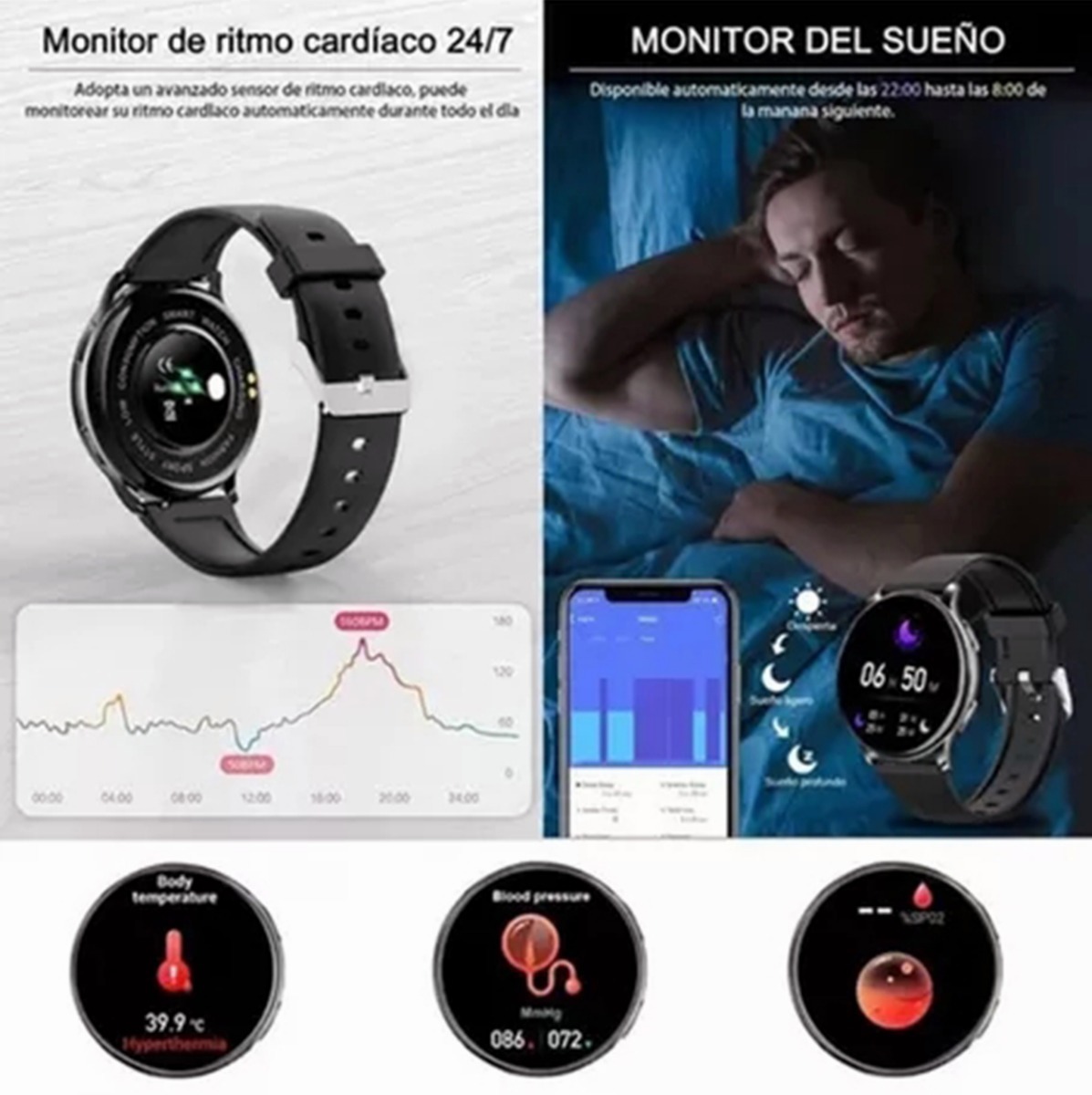 Smartwatch Esportivo Impermeável P/ Xiaomi Huawei Ios Mulher - Imagem 22