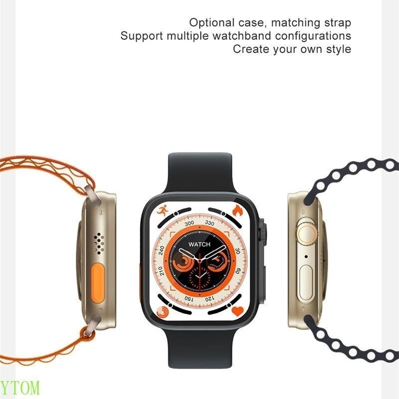2 Peças De Relógio Kd99 Ultra Smart Série 8 Smartwatch Bt Ca - Imagem 5