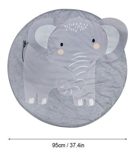 Tapete De Berçário Infantil Em Forma De Elefante Em Forma De - Imagem 7