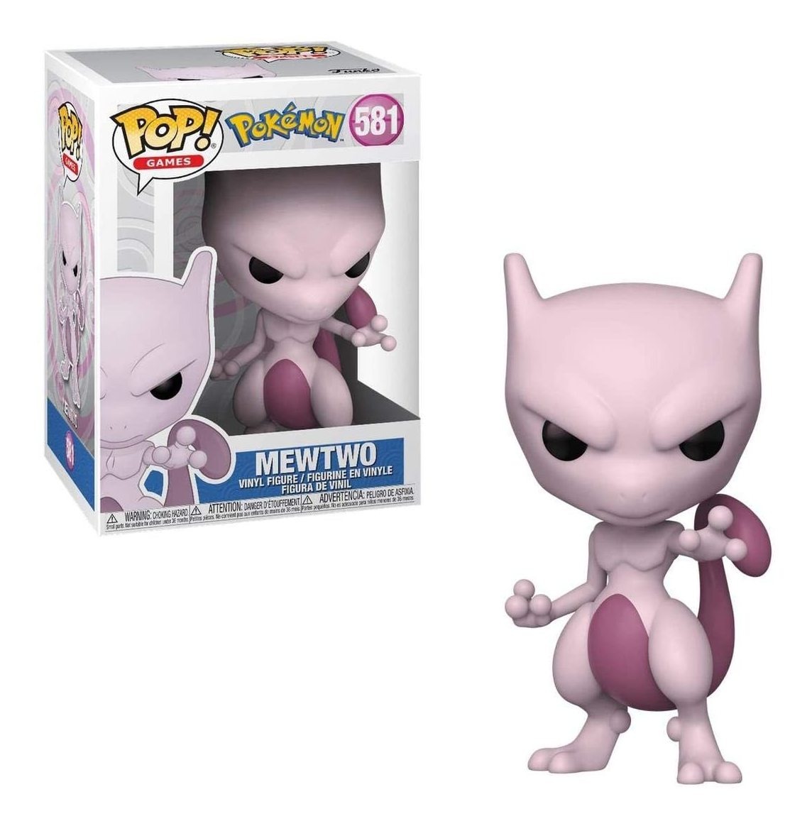 Funko Pop! Jogos: Pokémon - Boneco Vinil Mewtwo - Imagem 4