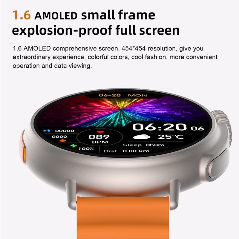 Smartwatch Amoled Mt30 Série 8 Ultra Nfc Bluetooth - Imagem 4