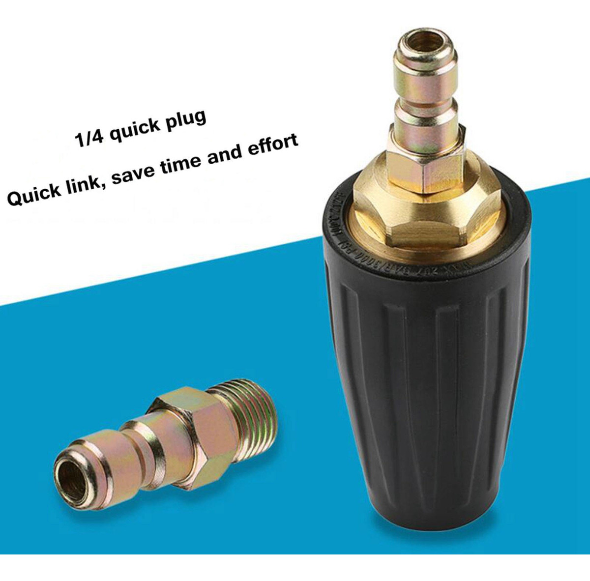 Bico Turbo Rotativo Para Lavadora De Pressão 1/4 Universal - Imagem 8