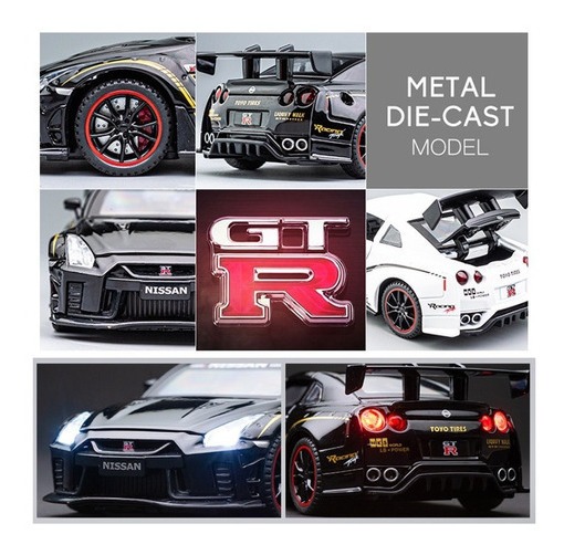 Carros De Metal Rápido E Furioso Nissan Gtr R35 Miniaturas - Imagem 8