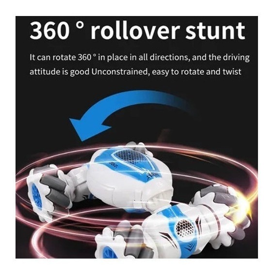 Carro Stunt Rc Mão Gestos Acrobáticos Sensores Veículos - Imagem 8