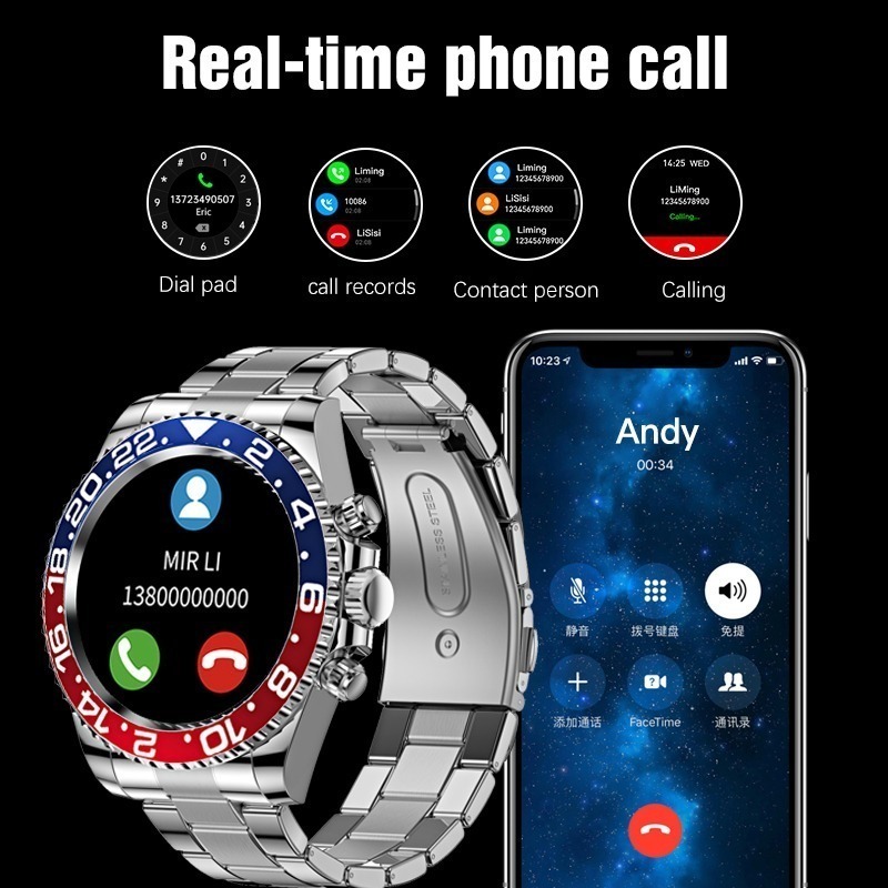 Rollstimi Man Relógios Inteligentes Mulheres Waterproos Blue - Imagem 22