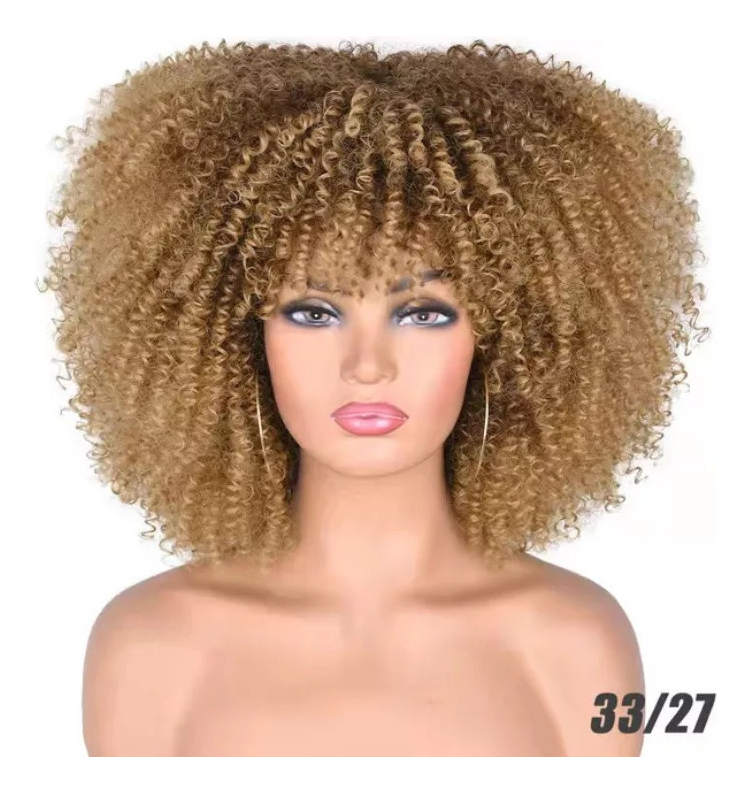 Peruca Peruca Afro Cacheada Para Uso Diario - Imagem 21