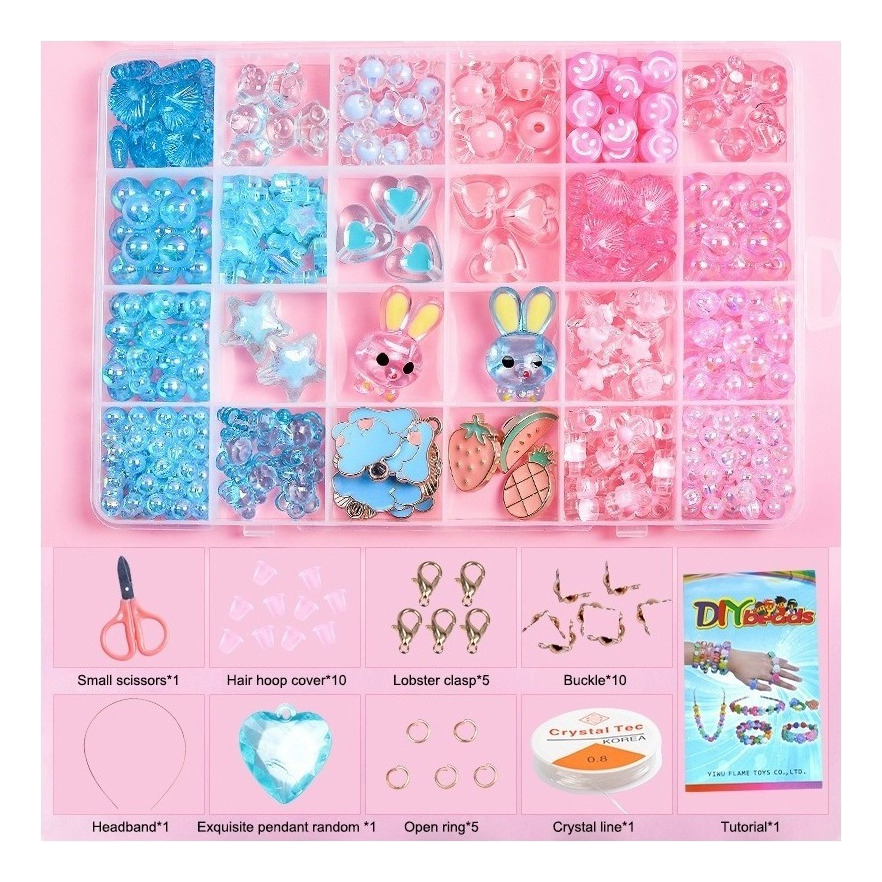 24 Grade Infantil Frisado Brinquedo Diy Artesanal Menina Art - Imagem 10