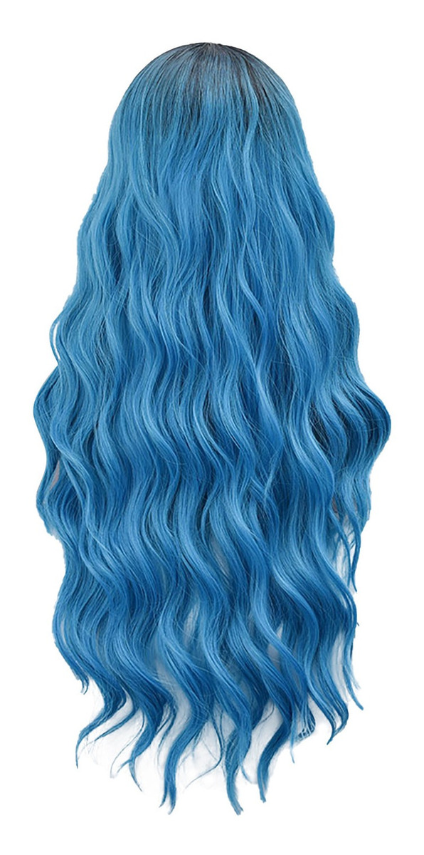 Peruca De Seda De Alta Temperatura De Cabelo Encaracolado Lo