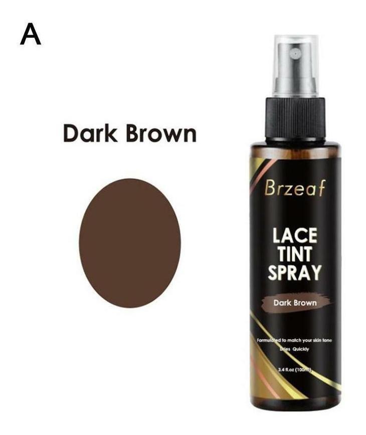 Lace Tint Spray Para Renda Frontal/fechamento Perucas Marron