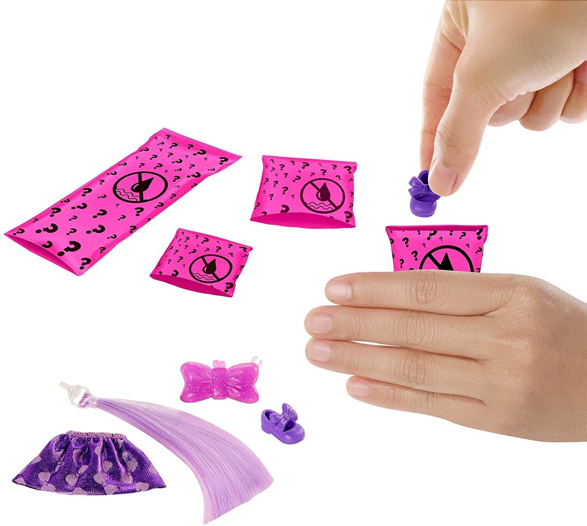 Boneca Chelsea Barbie Color Reveal; Série Glitter; +3 Anos - Imagem 9