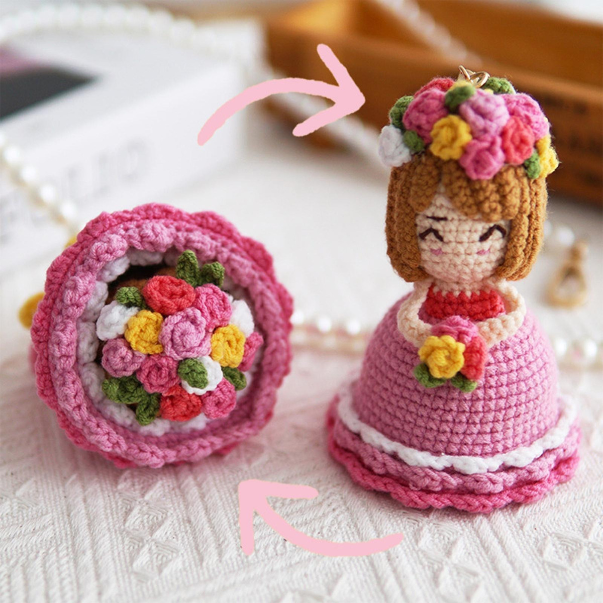 Decoração De Quarto De Boneca De De Crochê Faça Você - Imagem 22