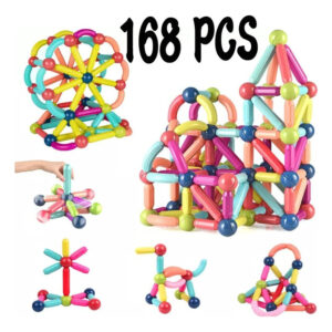 Brinquedo Blocos De Montar Infantil Educativo 168 Peças