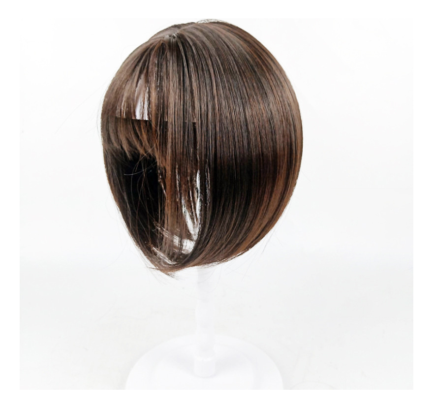 Peruca De Cabelo Curto Clips-on De 25 Cm Para Substituição D - Imagem 7