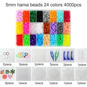 Puzzle Beans De 5 Mm, 24 Cores, Brinquedos Infantis Diy