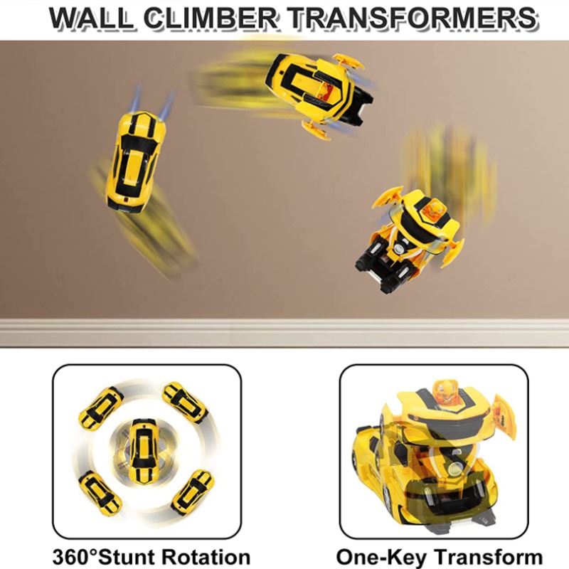 Controle Remoto De Escalada De Parede Car Transform Robot - Imagem 3