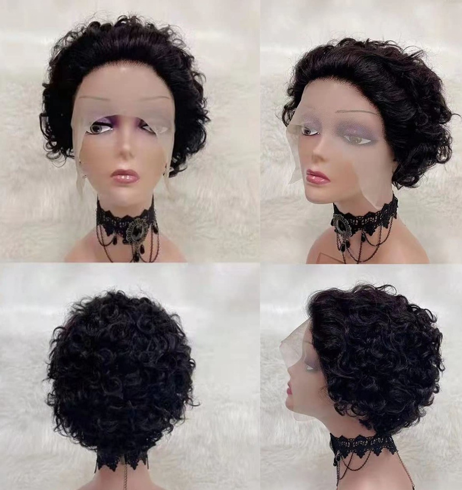 Peruca De Cabelo Humano Encaracolado Peruca De Cabelo - Imagem 3