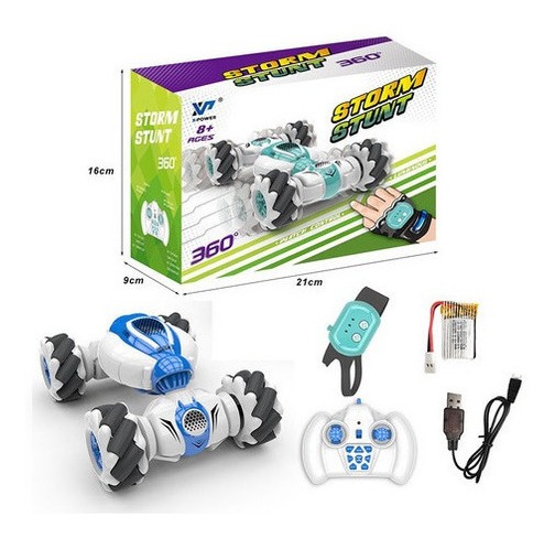 Carrinho Carro Controle Remoto S-012 Rc Storm Stunt 360º - Imagem 5