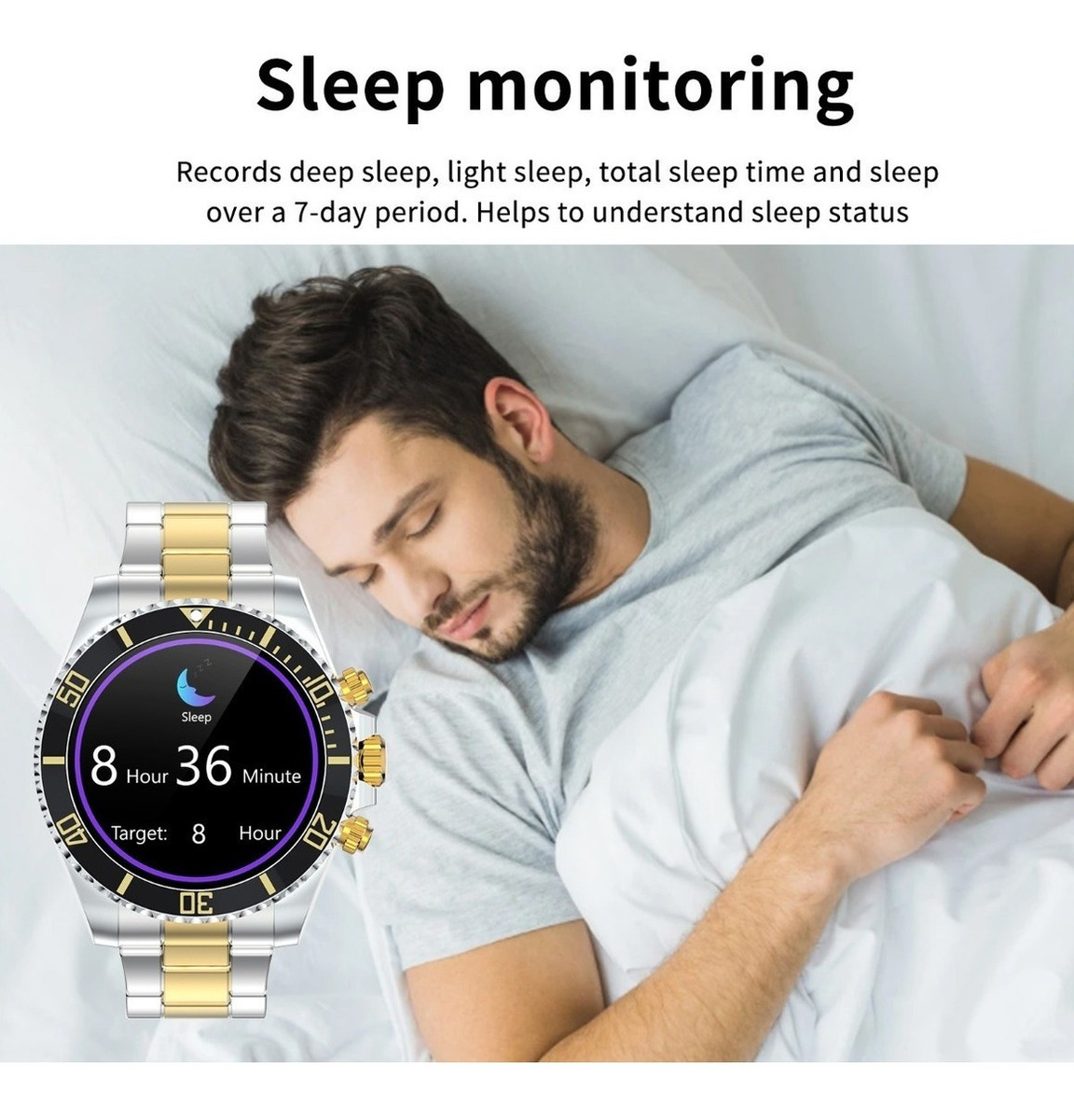 Rollstimi Man Relógios Inteligentes Mulheres Waterproos Blue - Imagem 64